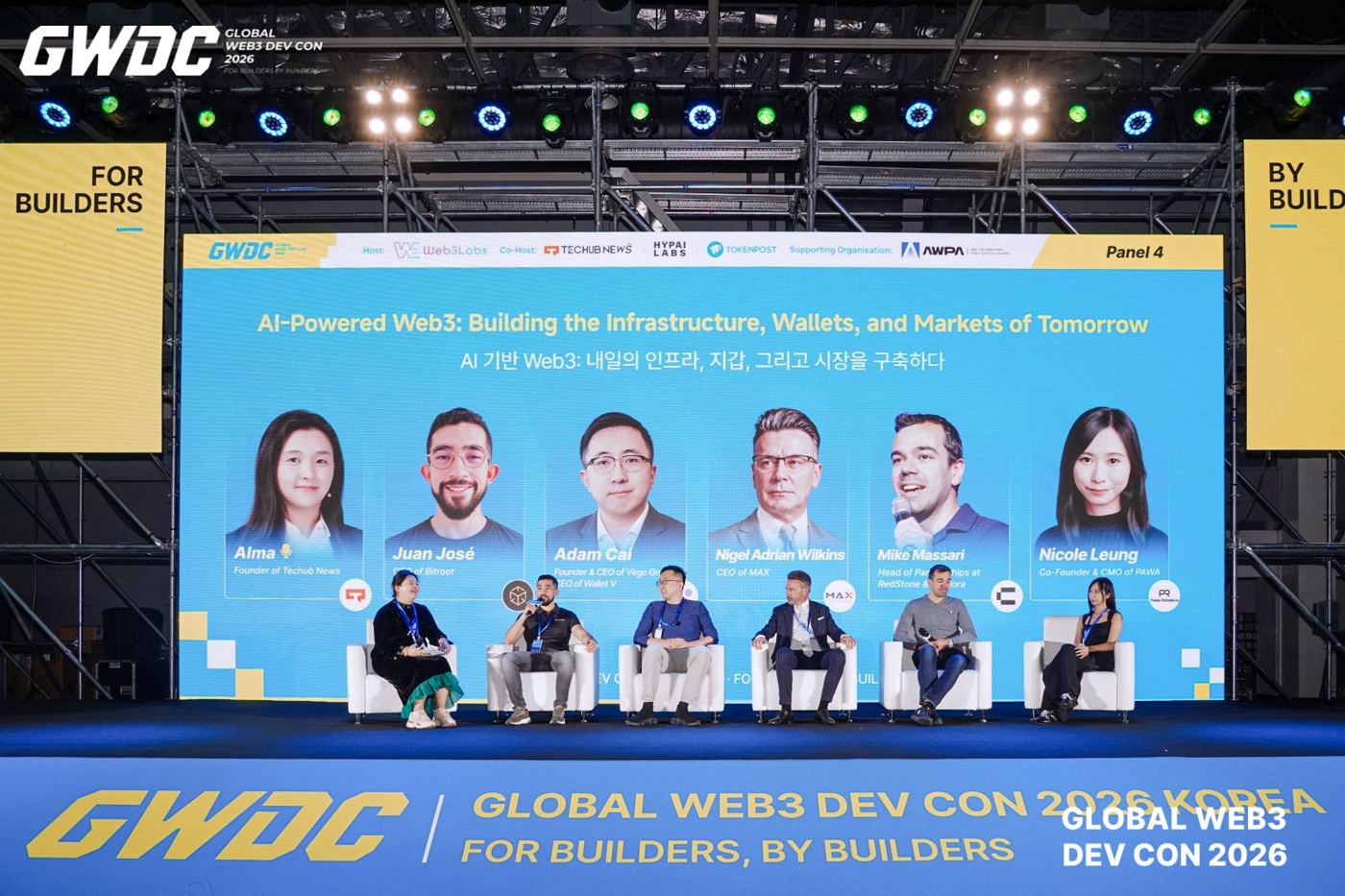 Juan José taking part in the "AI-Powered Web3" panel discussion